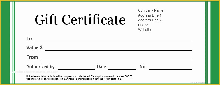 Free Customizable Gift Certificate Template Of 20 Printable Gift Certificates