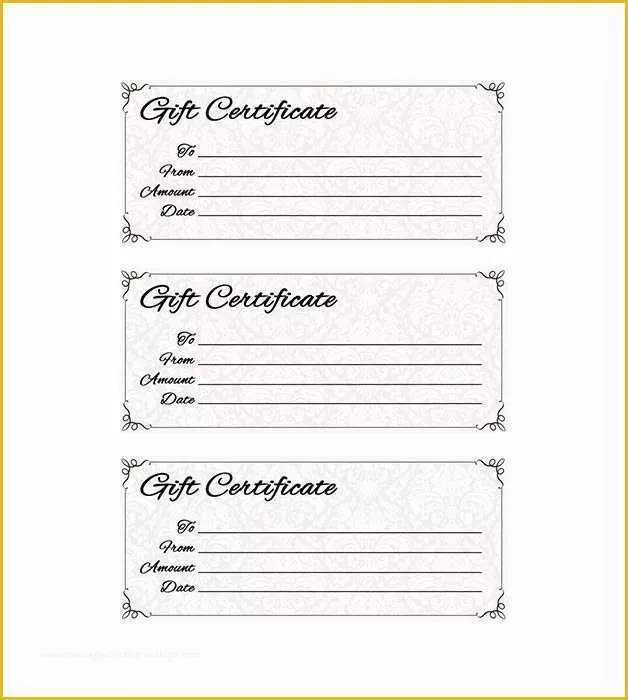 Free Customizable Gift Certificate Template Of Classic Antique Gift Certificate