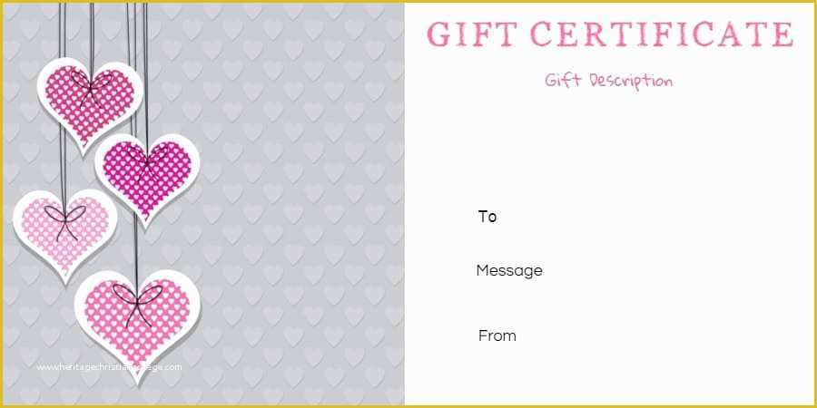 Free Customizable Gift Certificate Template Of Free Printable Anniversary Gift Vouchers Customize Line