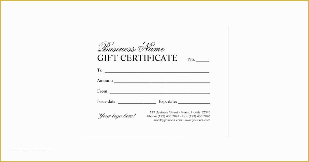 Free Customizable Gift Certificate Template Of Personalized Christmas Gift Certificate Template Postcard