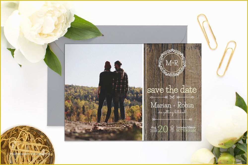 Free Customizable Save the Date Templates Of Rustic Save the Date Template Printable Custom 5 X 7