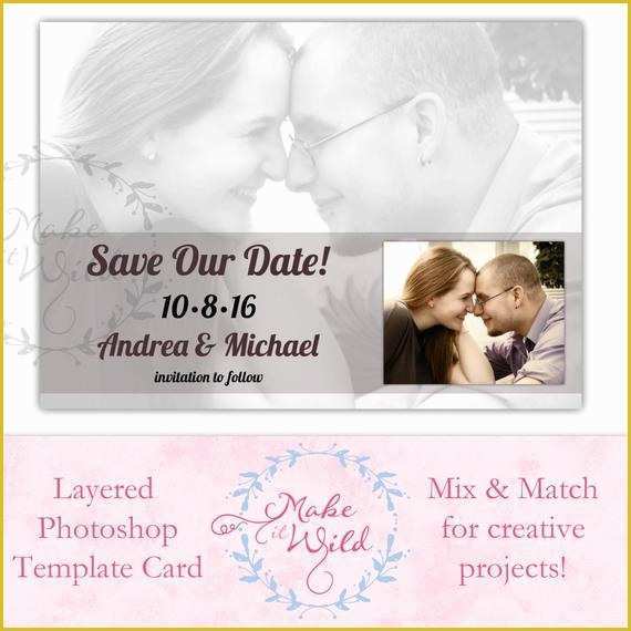 Free Customizable Save the Date Templates Of Save the Date Digital Card Template Shop Digital Art