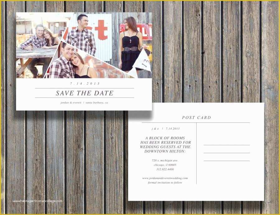 Free Customizable Save the Date Templates Of Save the Date Vintage Postcard Template 5x7 Customizable