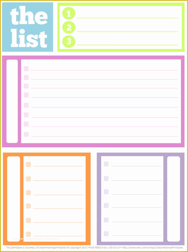 Free Cute Templates Of Cute to Do List Template Printable