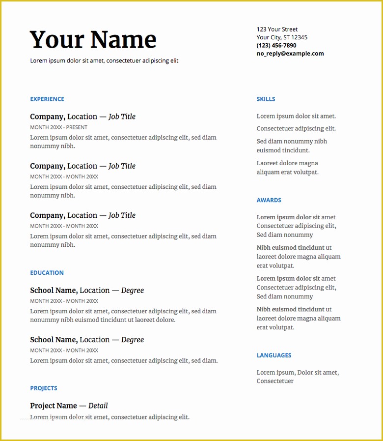 Free Cv Template Google Docs Of 5 Google Docs Resume Templates and How to Use them the