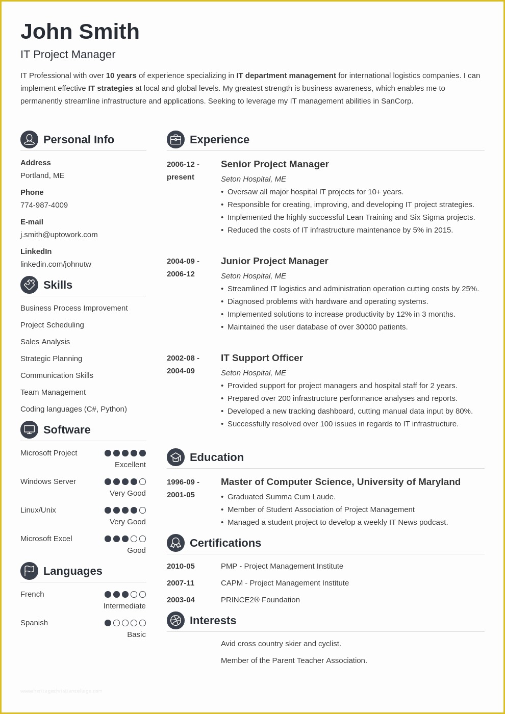 62 Free Cv Template