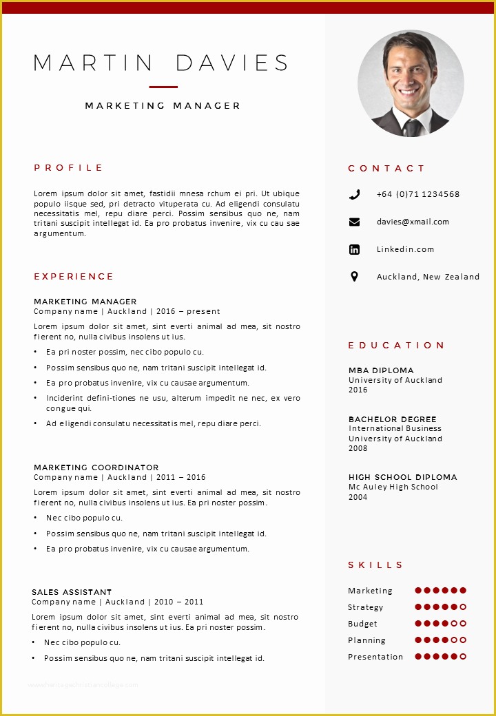 Free Cv Template Of Cv Template Auckland Gosumo Cv Template