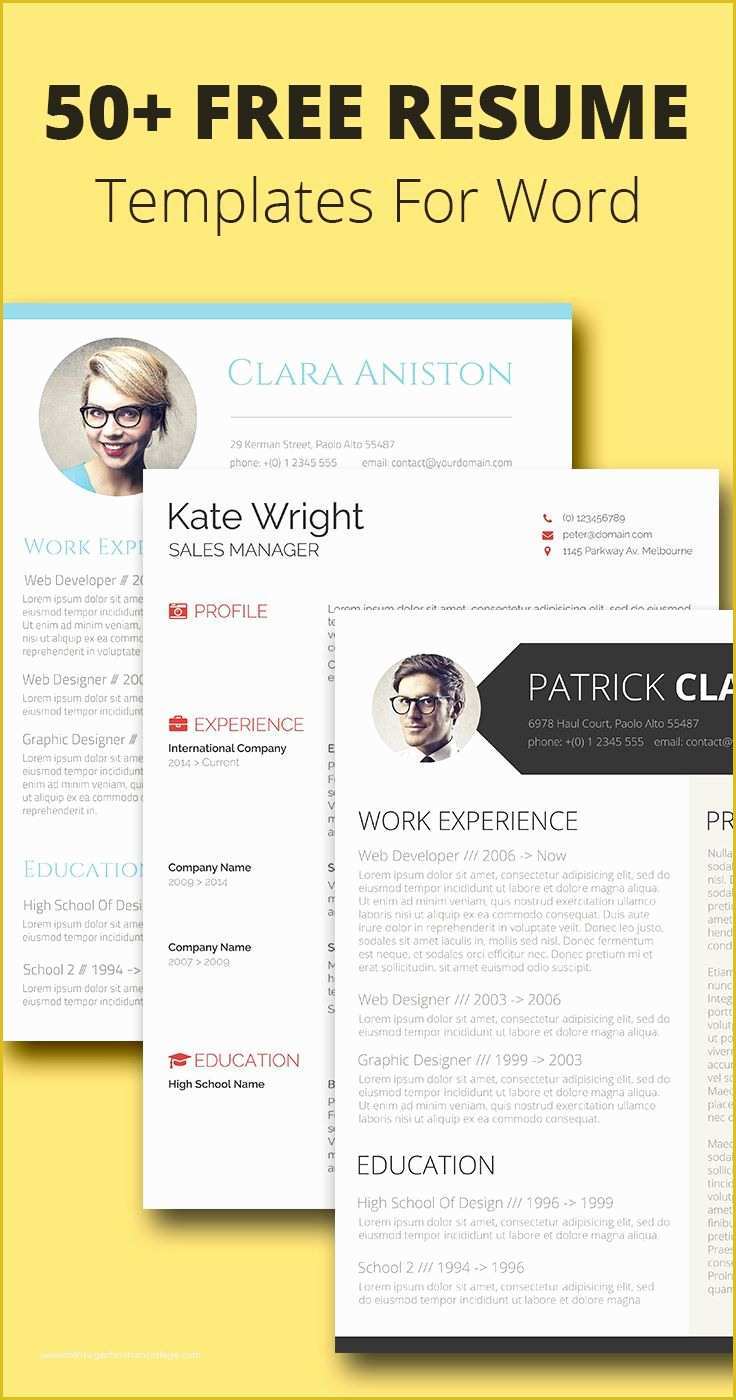 Free Cv Template Word Of 25 Best Ideas About Templates Free On Pinterest