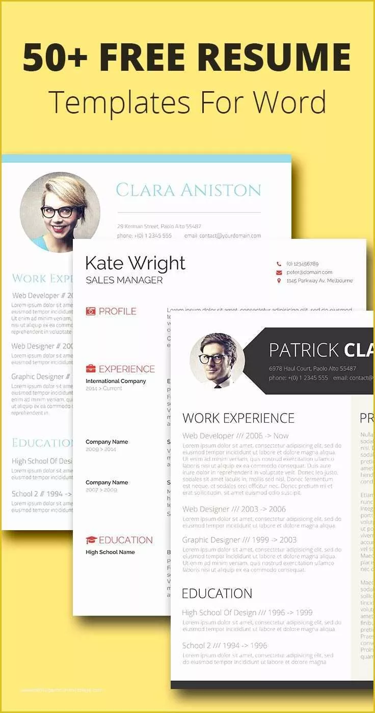 Free Cv Template Word Of 25 Best Ideas About Templates Free On Pinterest