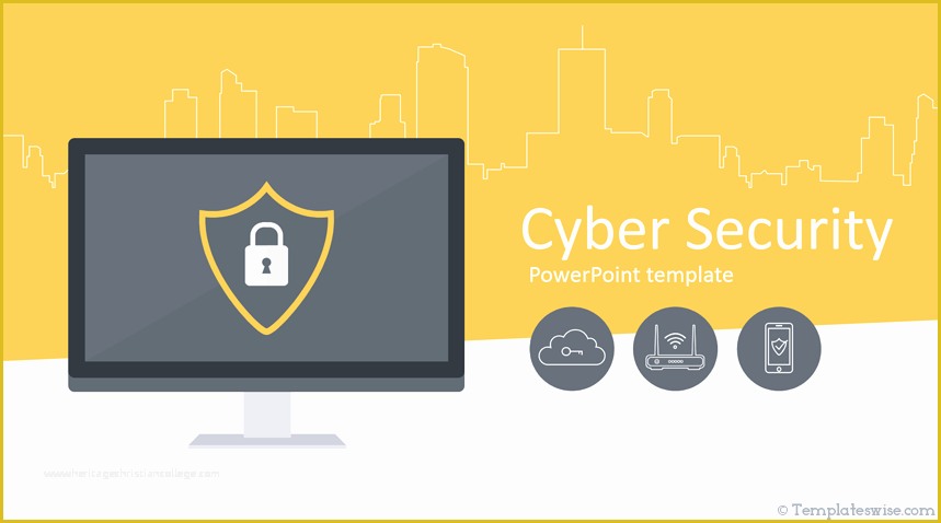 Free Cyber Powerpoint Template Of Free Cyber Security Lessons Powerpoint Template Designhooks