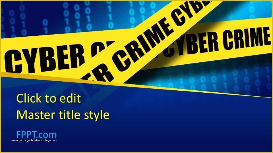 Free Cyber Powerpoint Template Of Free Cybercrime Powerpoint Template Free Powerpoint