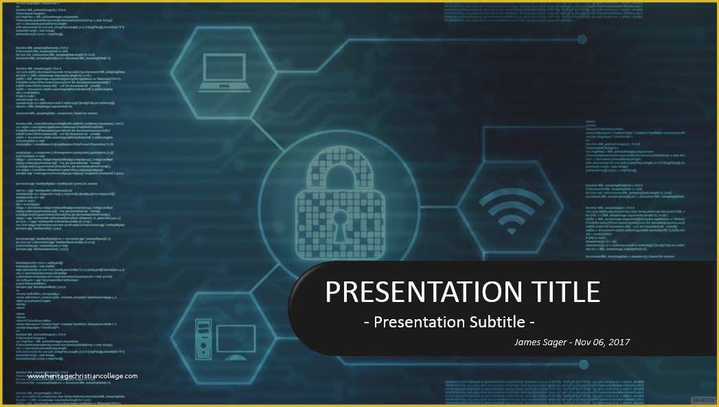 Free Cyber Powerpoint Template Of Information Security Powerpoint Template