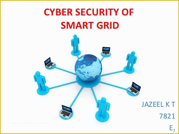 Free Cyber Powerpoint Template Of Smart Grid Cyber Security