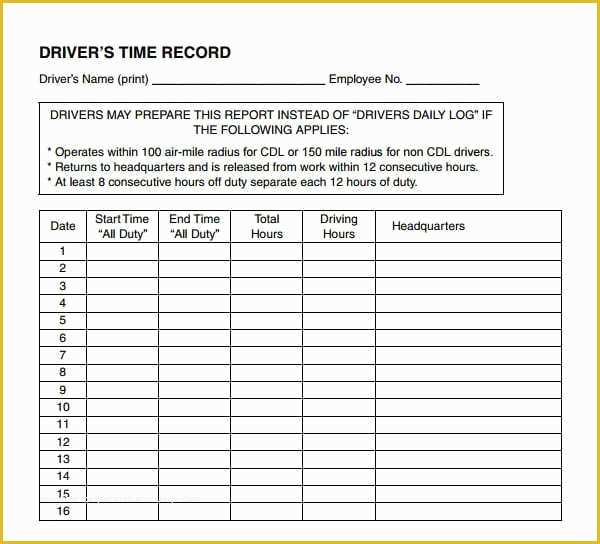 Free Daily Activity Log Template Of 10 Daily Activity Log Templates 