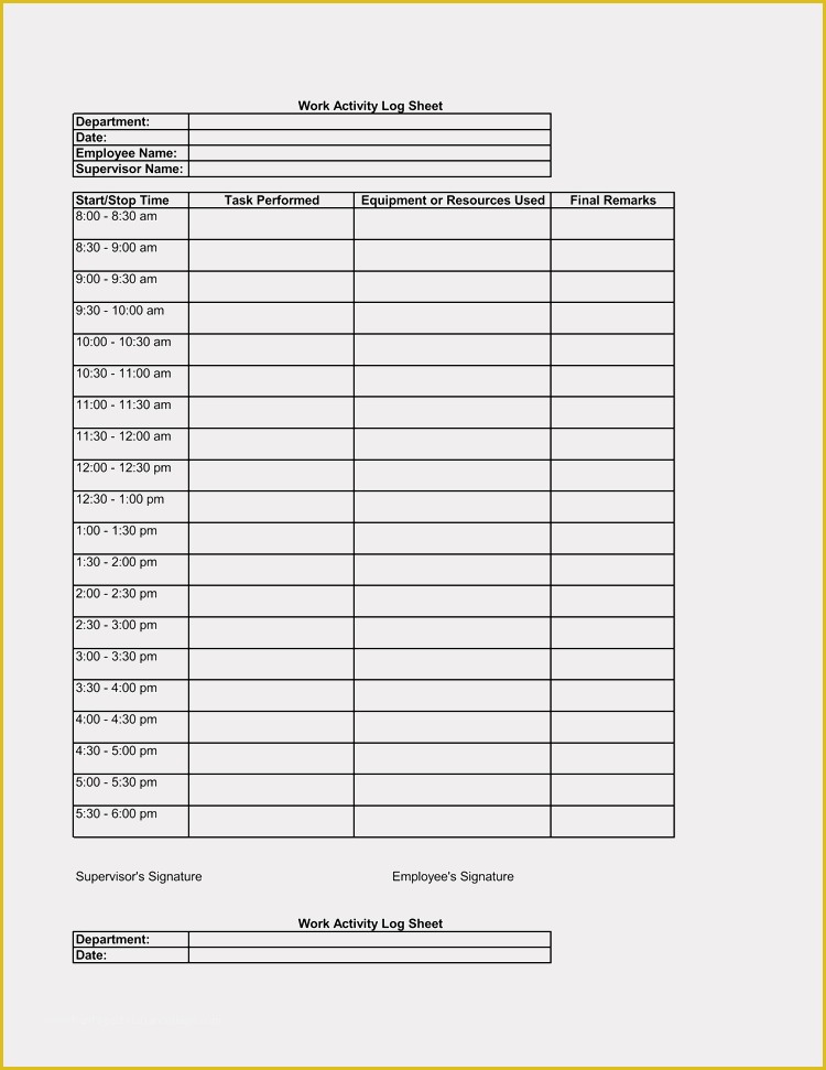 Free Daily Activity Log Template Of Editable Work Activity Log Template Page Daily Activity
