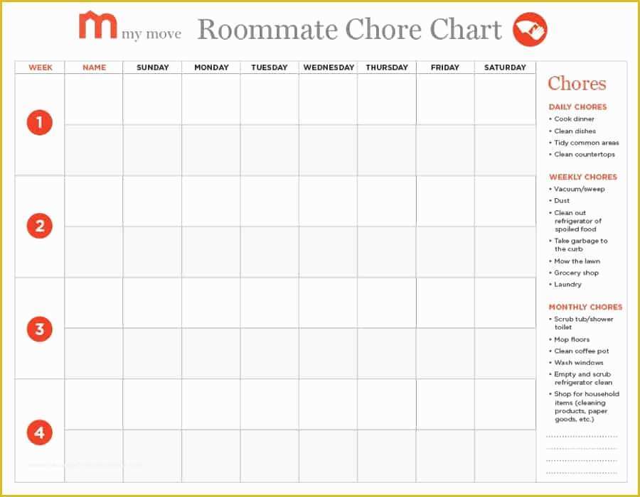 Free Daily Chore Chart Template Of 43 Free Chore Chart Templates for Kids Template Lab