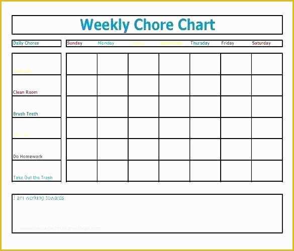 Free Daily Chore Chart Template Of Downloadable Family Chore Chart Template Making Monthly