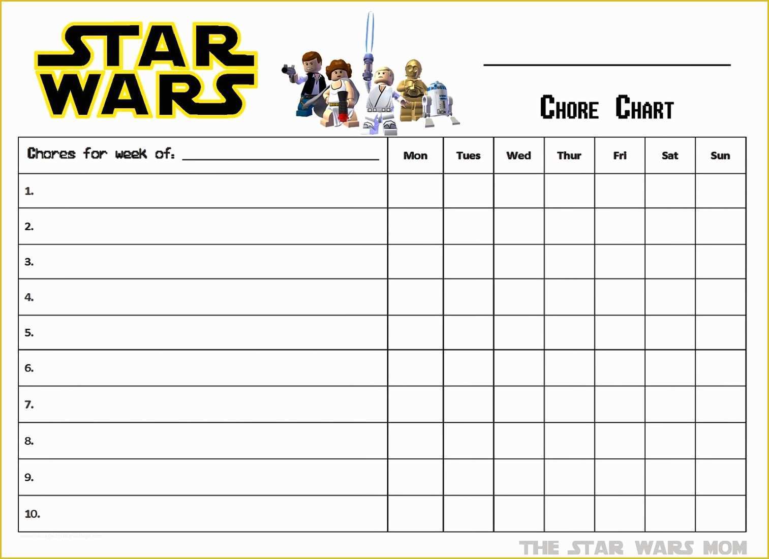 Free Daily Chore Chart Template Of Free Printable Reward Charts