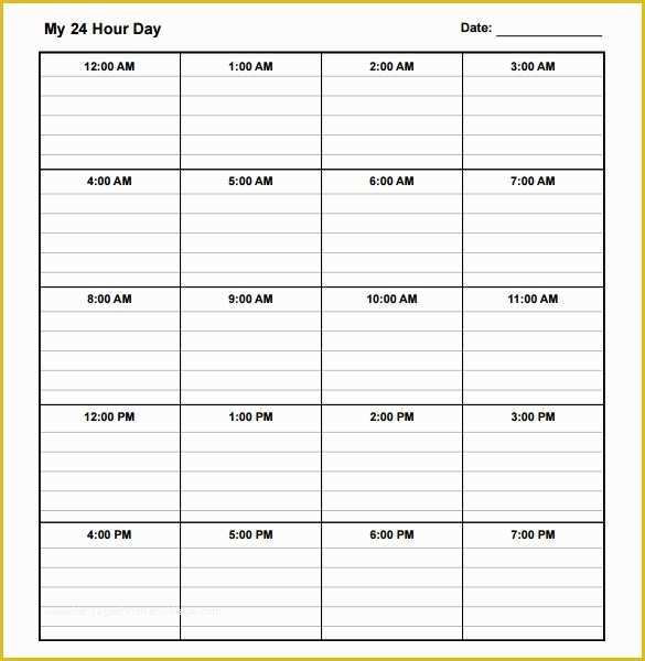 Free Daily Schedule Template Of 10 Daily Schedule Templates Printable Excel Word Pdf