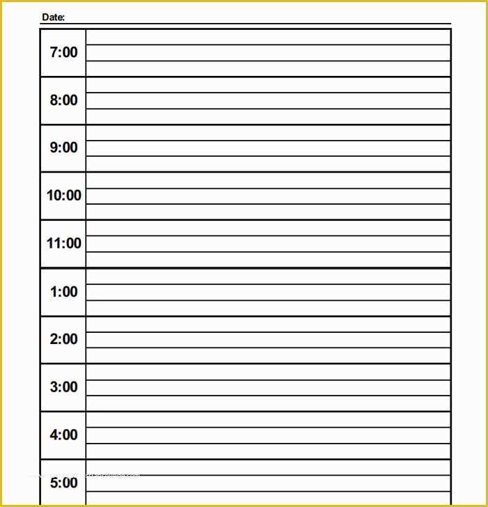 Free Daily Schedule Template Of 40 Best Daily Calendar Templates &amp; Designs for 2015