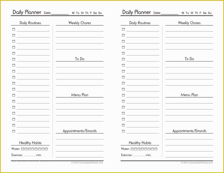 Free Daily Schedule Template Of 40 Printable Daily Planner Templates Free Template Lab