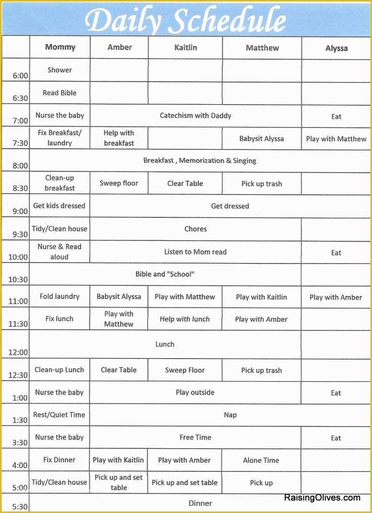 Free Daily Schedule Template Of Best 25 Daily Schedules Ideas On Pinterest