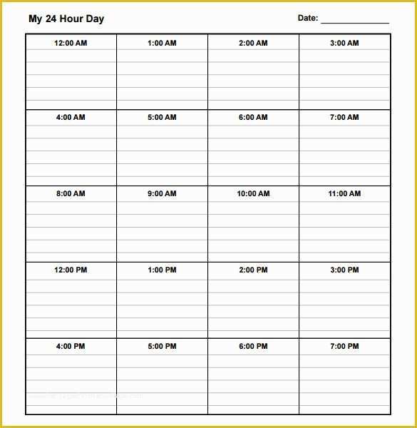 Free Daily Schedule Template Of Daily Schedule Template 37 Free Word Excel Pdf