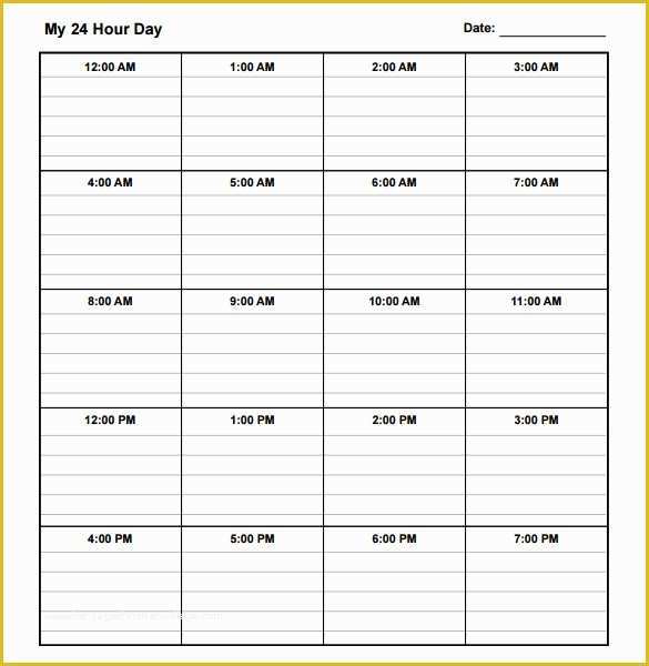 Free Daily Schedule Template Of Daily Schedule Template 37 Free Word Excel Pdf