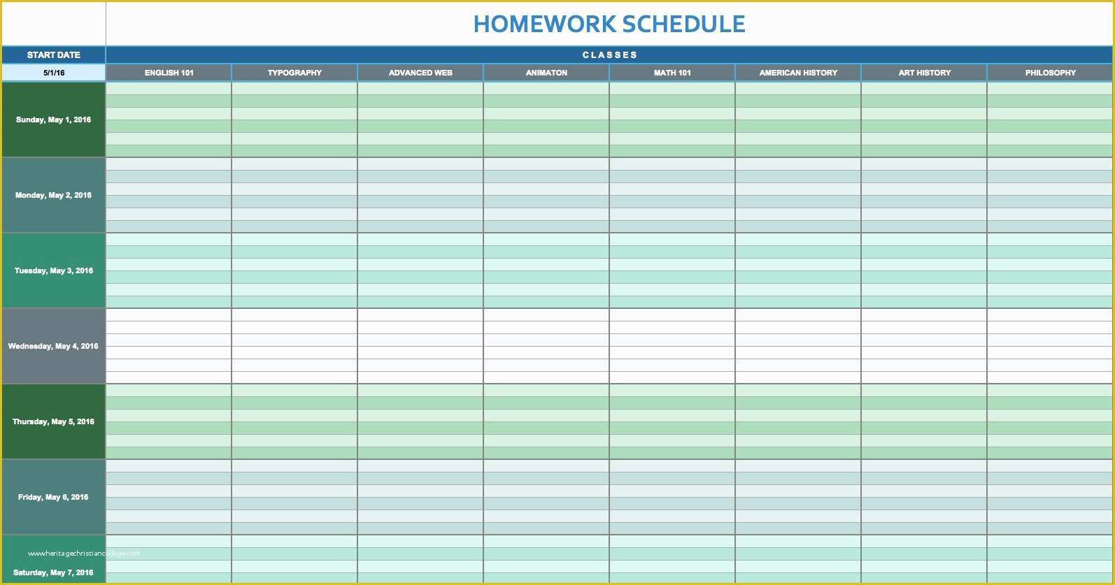 Free Daily Schedule Template Of Free Daily Schedule Templates for Excel Smartsheet
