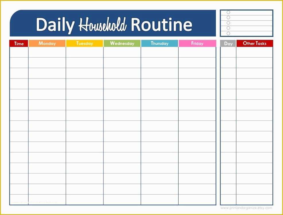 Free Daily Schedule Template Of Printable Daily Schedule for Kids