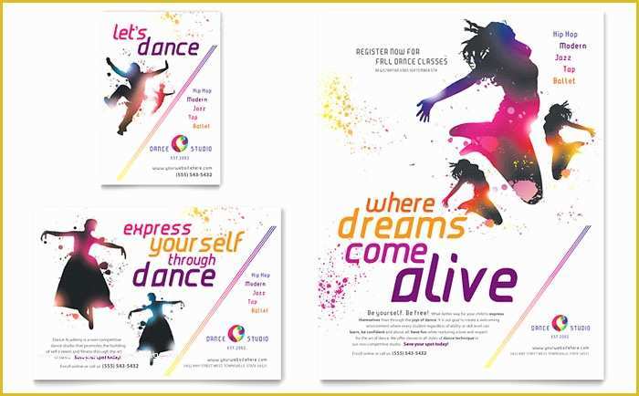 Free Dance Studio Business Plan Template Of Dance Studio Flyer & Ad Template Design