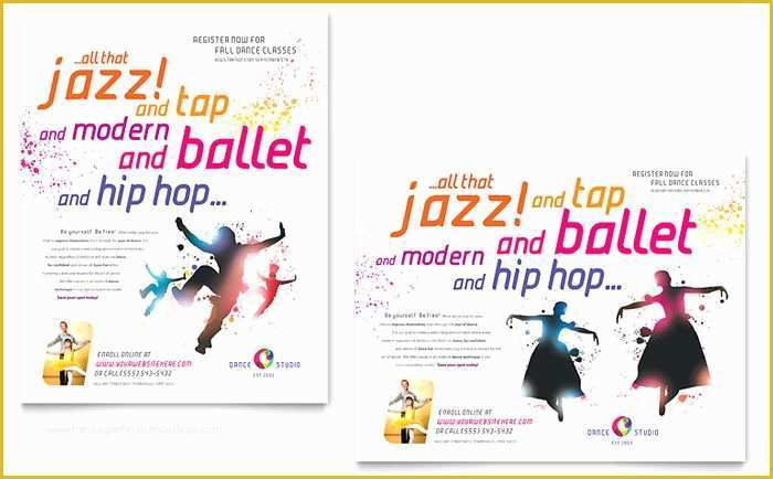 Free Dance Studio Business Plan Template Of Dance Studio Poster Template Design