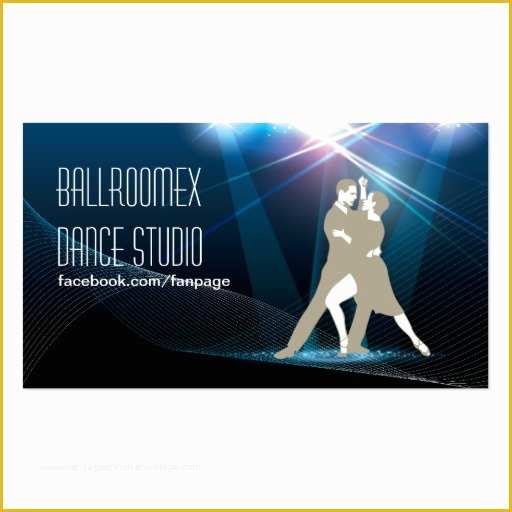 Free Dance Studio Business Plan Template Of Elegant Ballroom Dance Studio Business Card