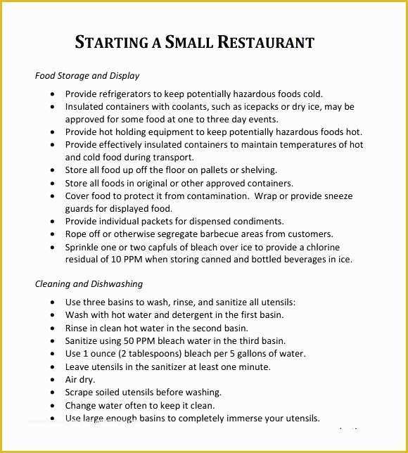 Free Dance Studio Business Plan Template Of Free Restaurant Business Plan Template Free Restaurant