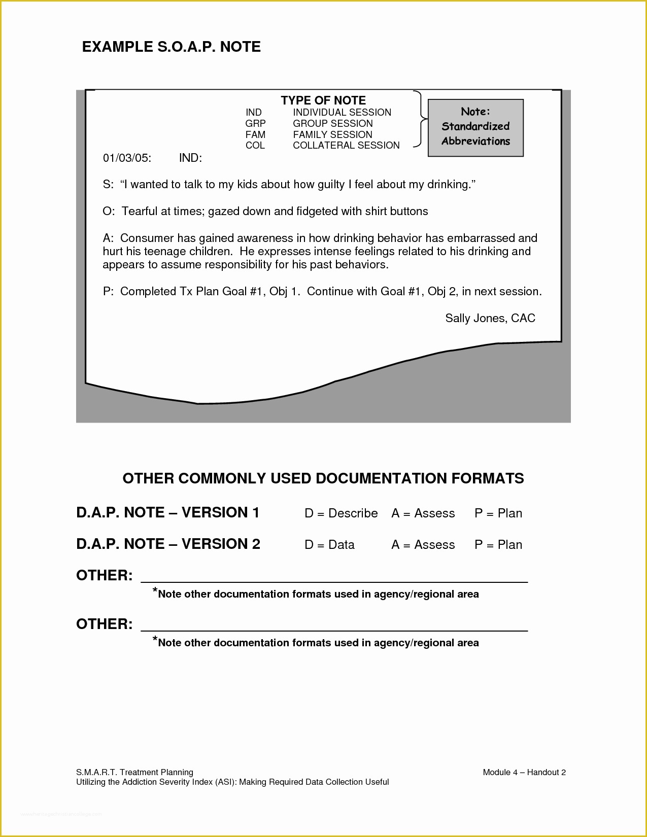 Free Dap Note Template Of Counseling soap Note Example …