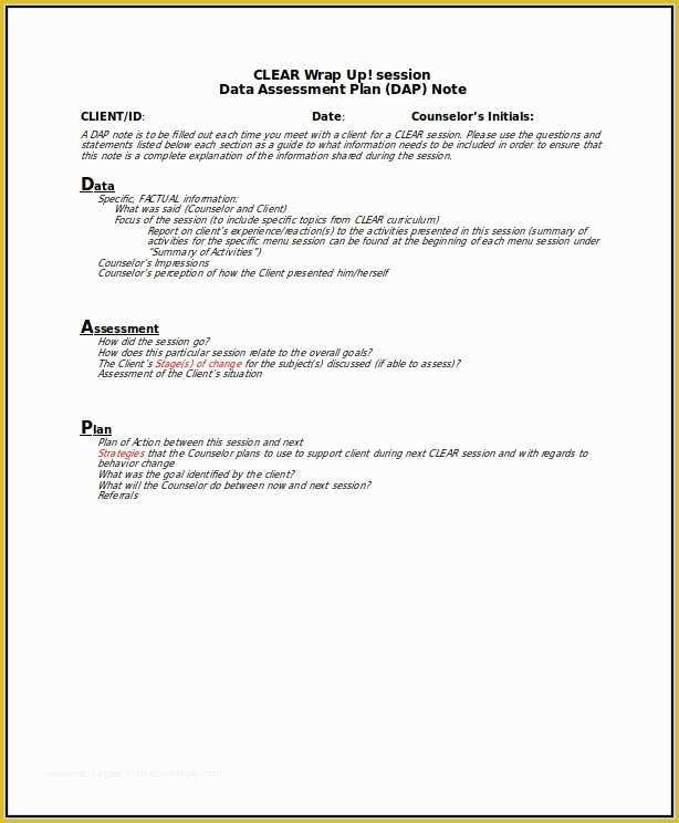 Free Dap Note Template Of Dap Case Notes Examples Template Resume Examples