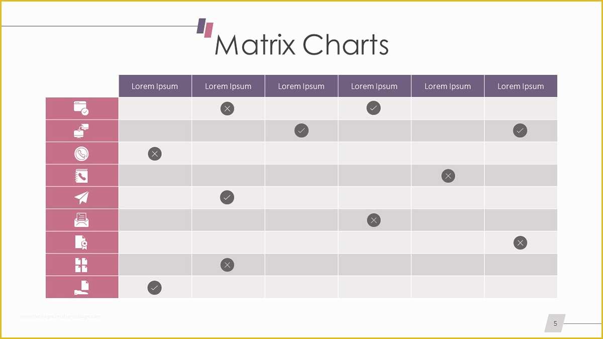 Free Data Chart Templates Of Matrix Chart