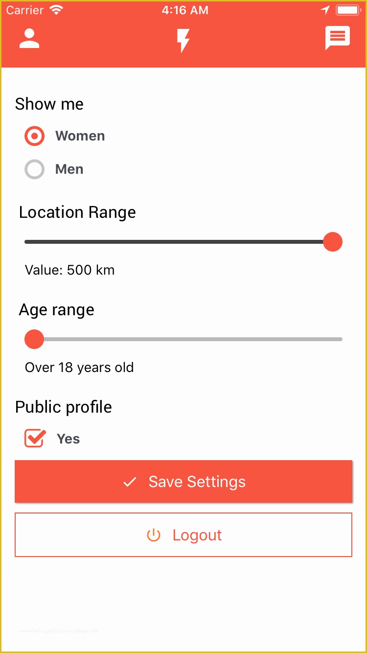 Free Dating App Template Of Binder React Native Dating App Template In social Media