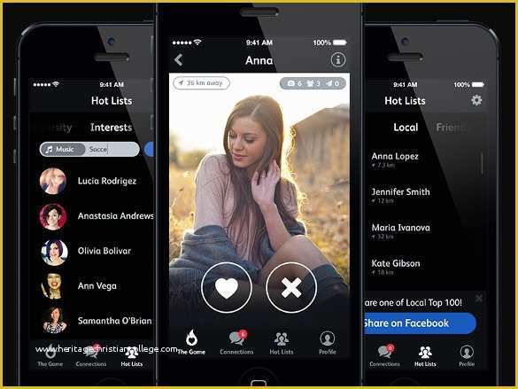 Free Dating App Template Of Dating App – 16 Psd Eps format Download