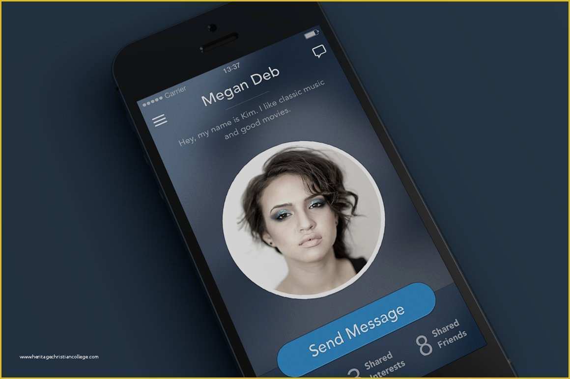 Free Dating App Template Of Dating App Template Product Mockups Creative Market