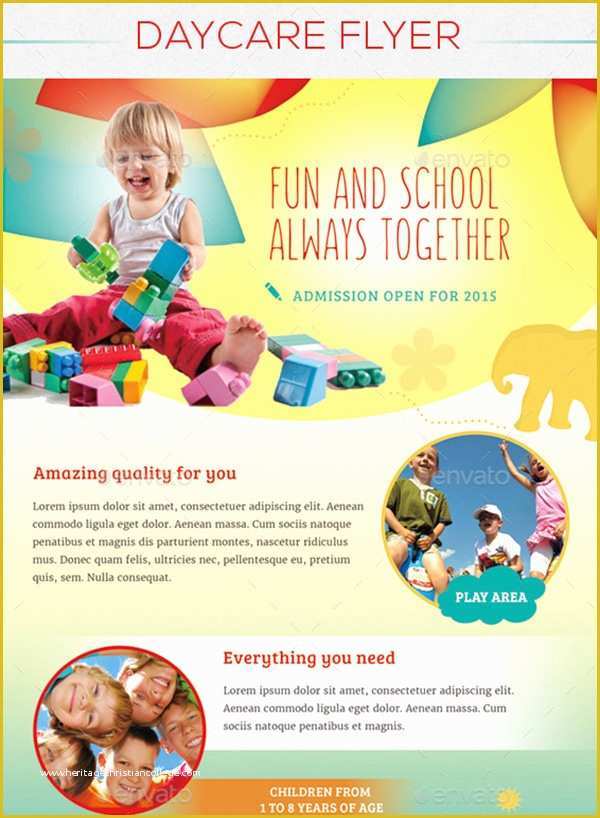 Free Daycare Flyer Templates Of 15 Day Care Flyers