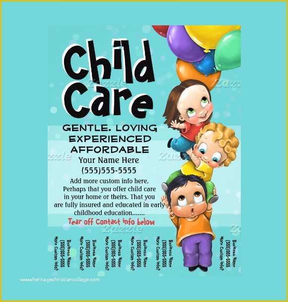 Free Daycare Flyer Templates Of 15 Day Care Flyers