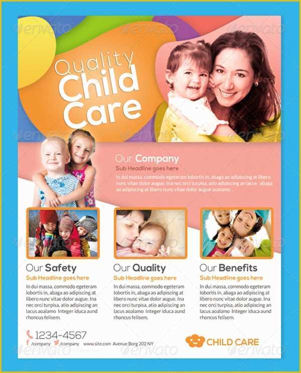 Free Daycare Flyer Templates Of 15 Day Care Flyers