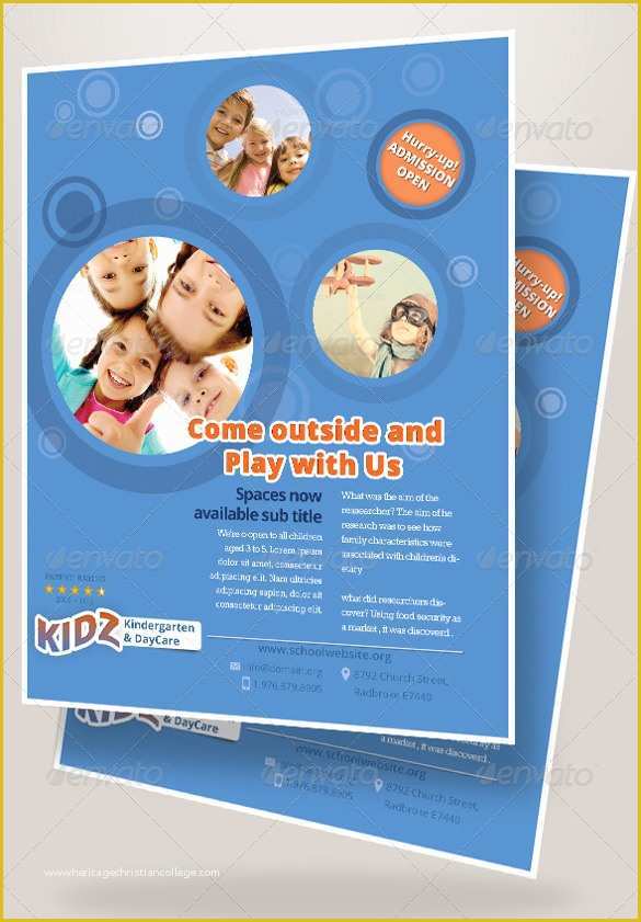Free Daycare Flyer Templates Of 33 Daycare Flyer Templates Word Psd Ai Eps Vector
