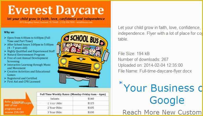Free Daycare Flyer Templates Of 5 Daycare Flyers Templates