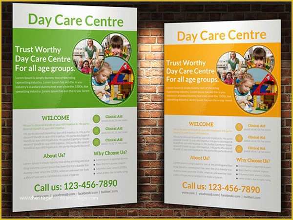 Free Daycare Flyer Templates Of 7 Day Care Flyers Psd format Download
