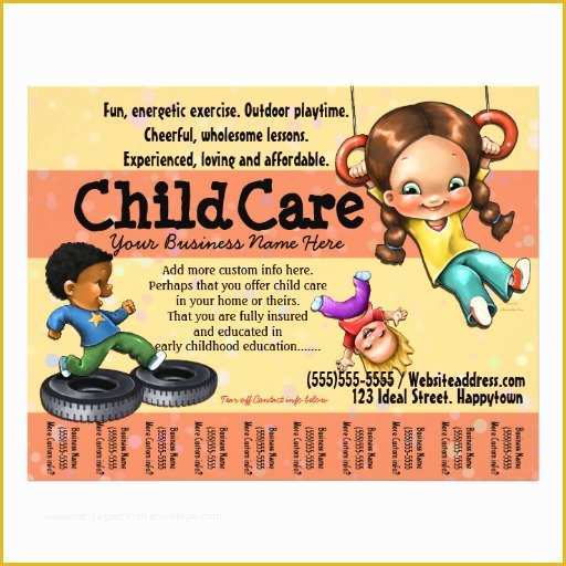 Free Daycare Flyer Templates Of Child Care Day Care Customizable Template 8 5" X 11