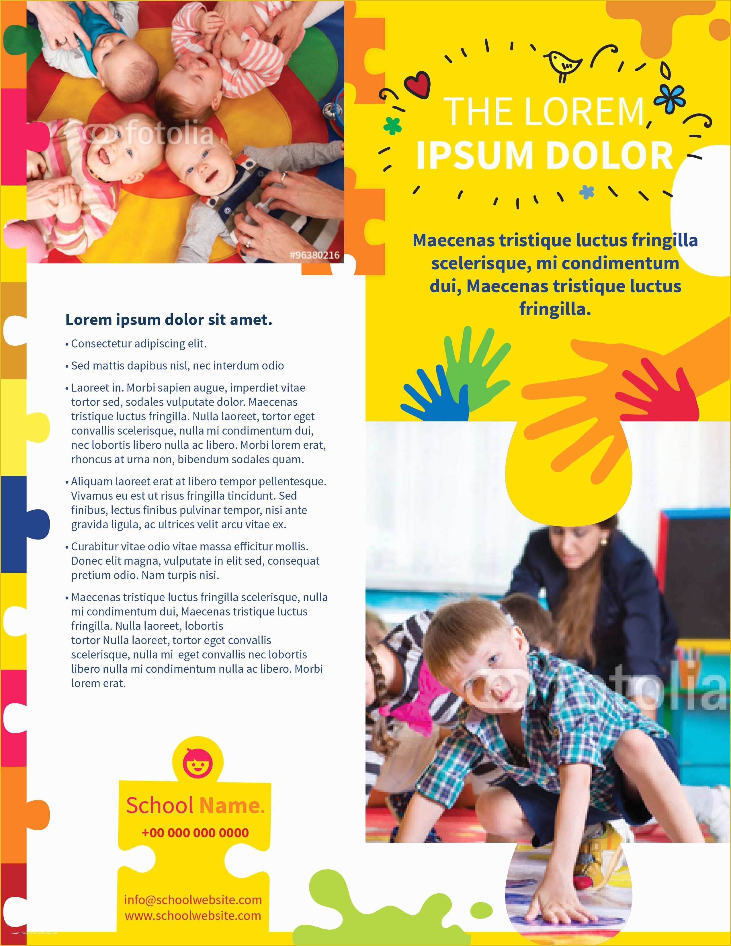 Free Daycare Flyer Templates Of Day Care Flyer Templ and Benefit Flyer Template Free