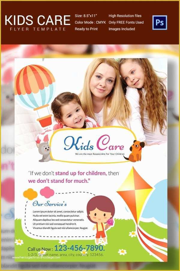 Free Daycare Flyer Templates Of Daycare Flyer Template 30 Free Psd Ai Vector Eps