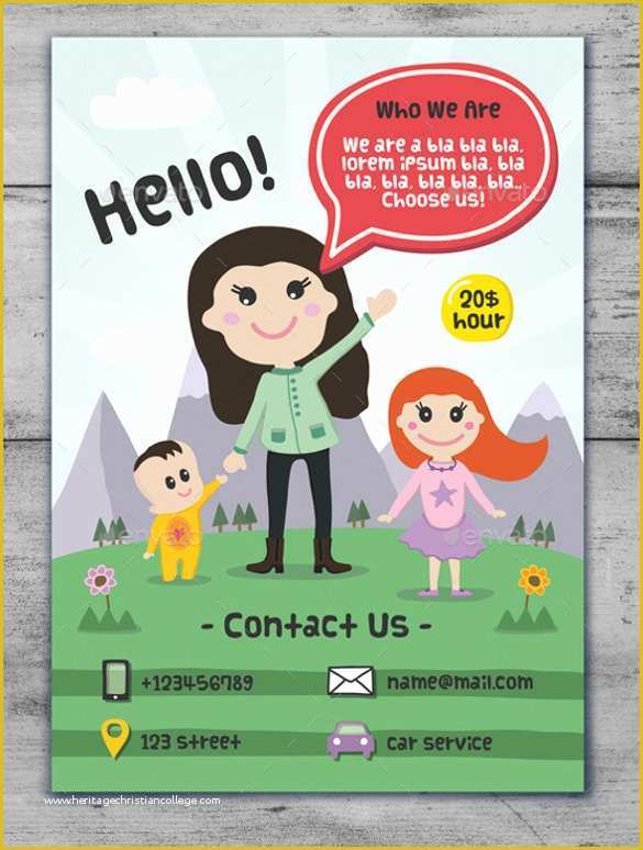 Free Daycare Templates Of 30 Daycare Flyer Templates